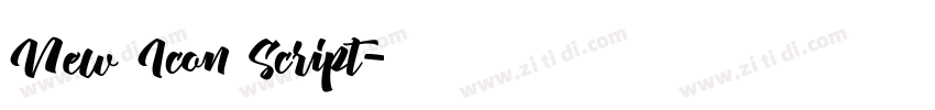 New Icon Script字体转换 New Icon Script字体转换